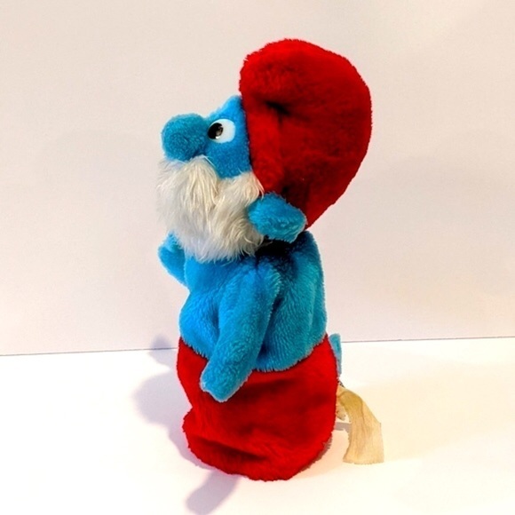 2/$20 Vintage Papa Smurf plush hand puppet 13” - Picture 5 of 8